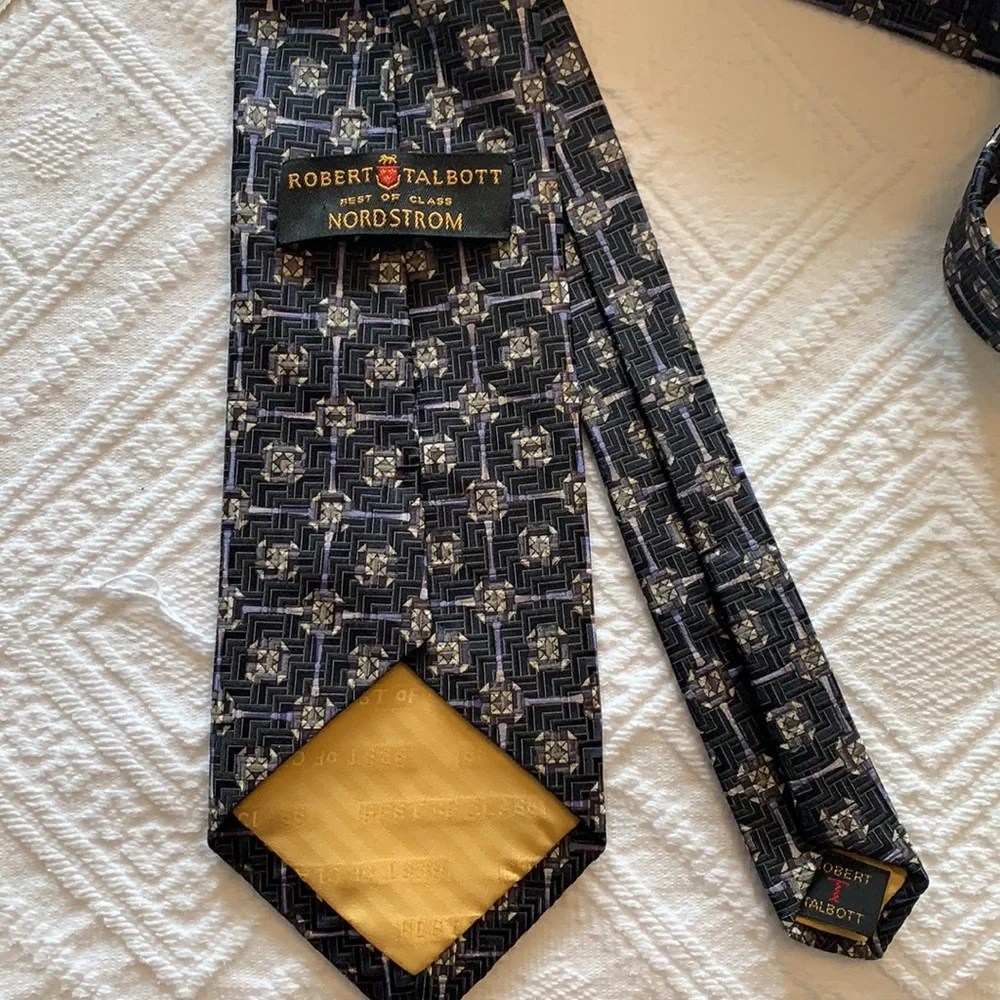 Robert Talbott black charcoal tie